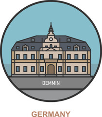 Demmin. Cities and towns in Germany
