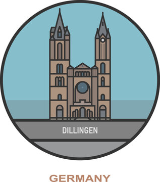 Dillingen. Cities and towns in Germany