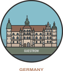 Guestrow. Cities and towns in Germany