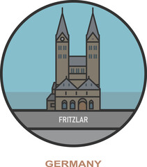Fritzlar. Cities and towns in Germany