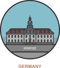 Konigsee. Cities and towns in Germany