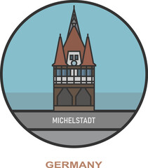 Michelstadt. Cities and towns in Germany