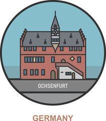 Ochsenfurt. Cities and towns in Germany