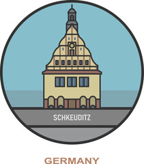 Schkeuditz. Cities and towns in Germany