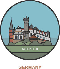Scheinfeld. Cities and towns in Germany