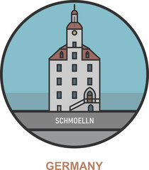 Schmoelln. Cities and towns in Germany