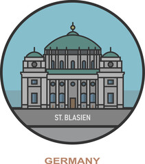St.Blasien. Cities and towns in Germany