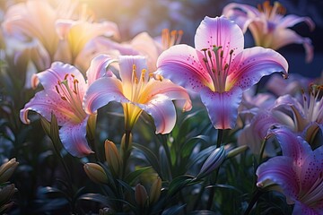 Blooming Garden Gradient Inspirations: Gentle Lily Transitions