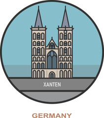 Xanten. Cities and towns in Germany