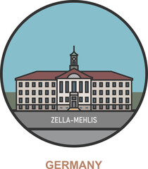 Zella-Mehlis. Cities and towns in Germany