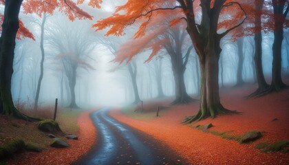 Enchanted Forest: A Dreamy Autumnal Path