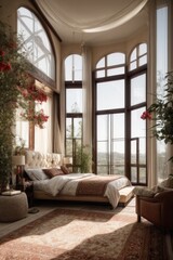 Sun-Drenched Luxury: Panoramic Bedroom Elegance