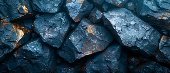 Macro shot of nickel ore. Concept Macro Photography, Nickel Ore, Minerals, Geology, Close-up Shot