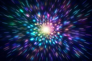 Dazzling Firework Gradient Explosions: Night Spectacle Colors Unleashed