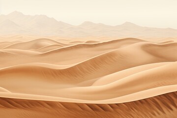 Fototapeta na wymiar Desert Sand Dune Gradients: Majestic Scenery of Arid Landscapes