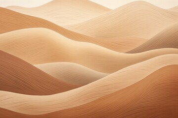 Fototapeta na wymiar Desert Sand Dune Gradients: Earthy Tones Blend Harmony