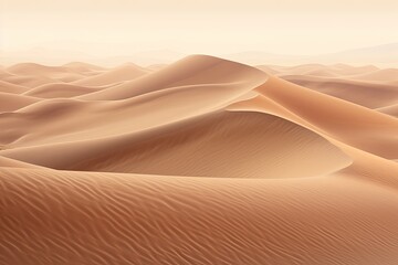 Fototapeta na wymiar Soft Brown Spectrum: Desert Sand Dune Gradients