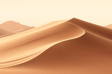 Fototapeta na wymiar Desert Sand Dune Gradients: Serene Sandy Landscape Palette