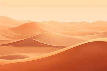Fototapeta na wymiar Desert Sand Dune Gradients: Warm Beige Hues of Tranquility