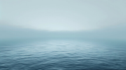 A muted steel blue background, vast and silent. - obrazy, fototapety, plakaty