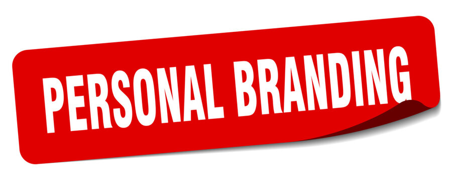 personal branding sticker. personal branding label