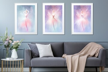 Ethereal Ballet Performance Posters: Soft Pastel Ballet Dream