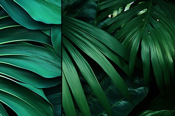 Exotic Jungle Green Gradients: Tropical Green Shades of Heaven