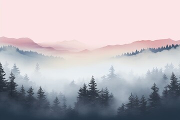 Obraz premium Fading Fog Gradient Styles: A Slow and Beautiful Vanishing Design