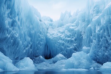 Glacial Ice Delight: Cool Gradients of a Frozen Climate