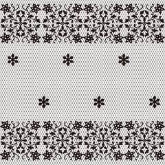 レースの網目パターン　オーナメント　花　シームレス