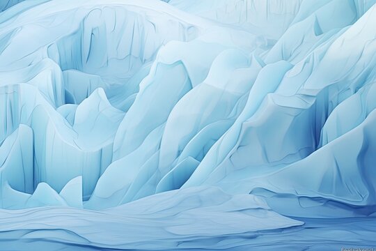 Glacial Ice Cool Gradients - Winter Wonderland Backdrops Bursting with Chill