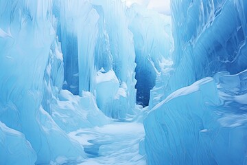 Icy Glacier Gradient: Frozen Aqua Hues Impression