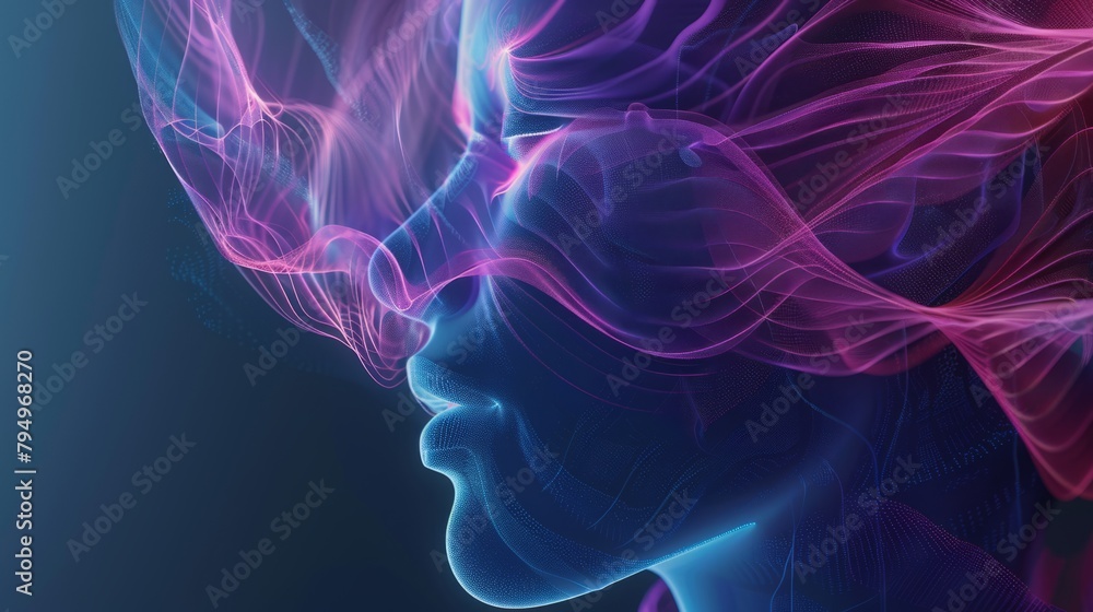 Poster artistic visualization exploring the concept of resonance