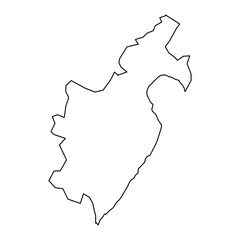Barahona Province map, administrative division of Dominican Republic. Vector illustration.