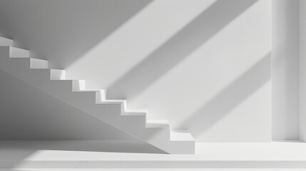 Obraz premium Minimalist Aesthetic: Modern Staircase Design