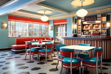 Retro Diner Menu Designs & Classic Uniforms: Nostalgic Vision