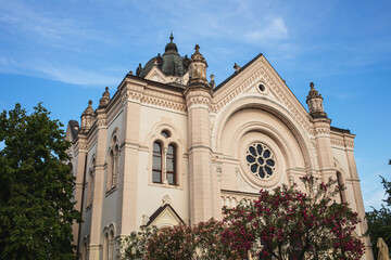 Fototapeta na wymiar Old Synagogue in Szolnok, Hungary