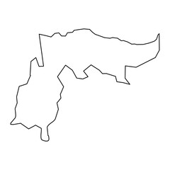 Espaillat Province map, administrative division of Dominican Republic. Vector illustration.