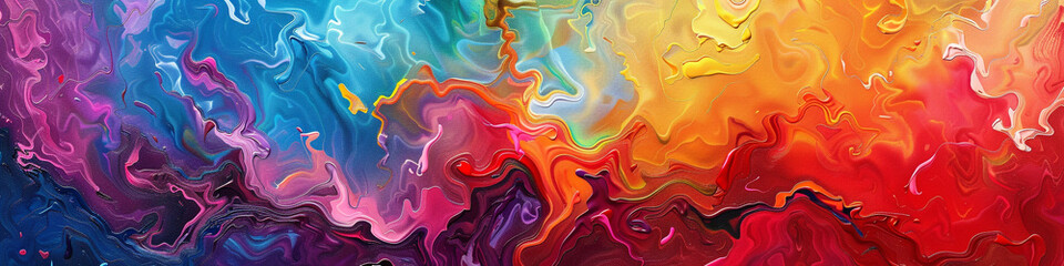 A mesmerizing dance of vibrant colors unfolds, evoking a sense of wonder and awe with its fluid grace and elegance.