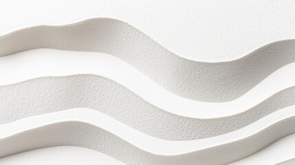 White abstract waves wave papercut overlapping 3d soft pastel paper texture background banner for presentation design or business illustration .
