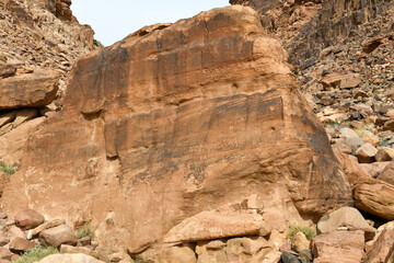 Landscape of Wadi Rum desert in Jordan