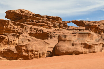 Landscape of Wadi Rum desert in Jordan