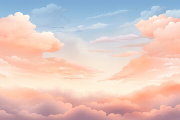Soft Peach Sunset Gradients: Tranquil Sky Ambience