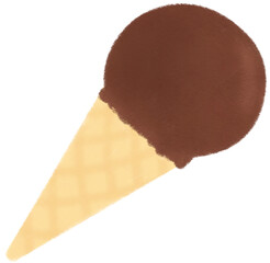 초콜릿맛 콘 아이프크림