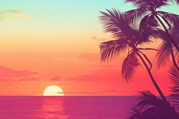 Tropical Sunrise Color Palettes: Warm Ocean Sunrise Gradients Emerge