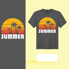 SUMMER T-shirt  creative design using adobe illustrator and your best choice...
