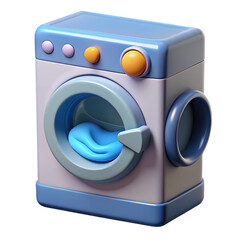 washing machine isolated on white