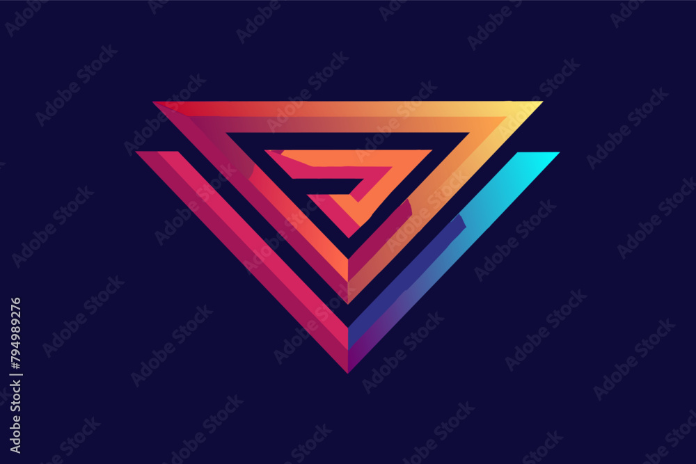 Poster add gradients to your geometric shapes for a dynamic effect