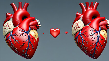 anatomy of human heart AI generated