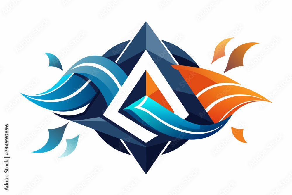 Aufkleber as the logo evolves, shapes morph and converge, hinting at a deeper narrative waiting to unfold